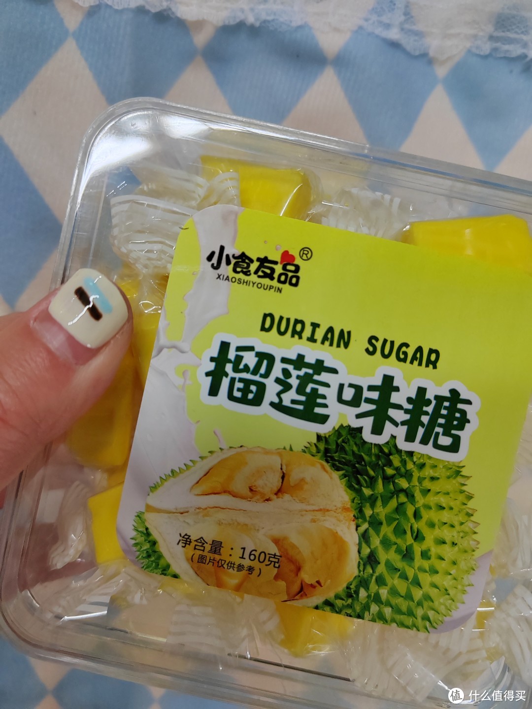 美味糖果分享：小食友品榴莲味糖