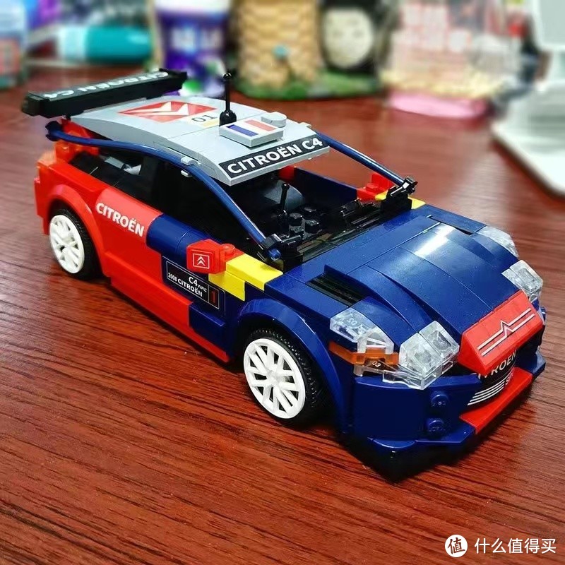 雪铁龙C4WRC拼插积木玩具，赛车模型很棒！