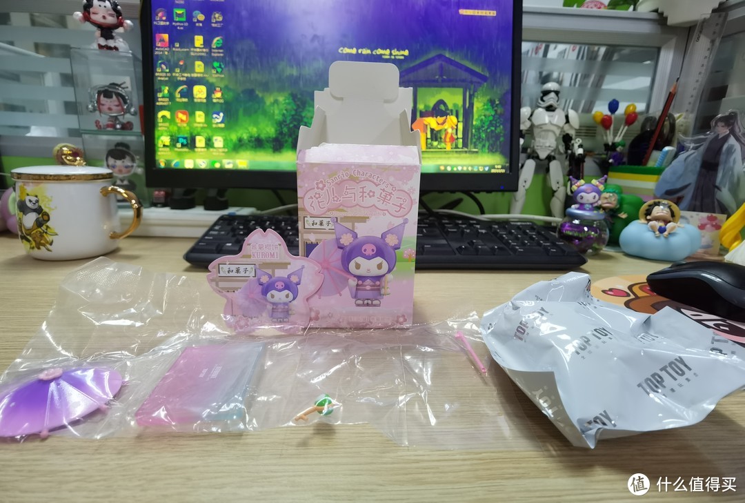 TOP TOY三丽鸥花儿与和菓子系列盲盒之库洛米紫薯樱饼晒物