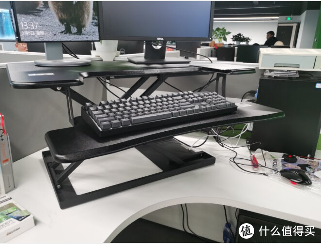 宜客乐思电脑桌无级升降桌健康坐站可调节桌子LS01
