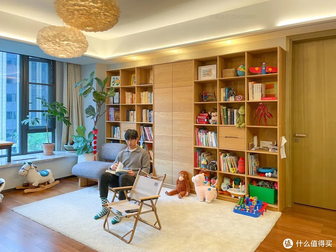 宁波业主给家订制4个书柜，陪伴式成长才是最好的家庭教育