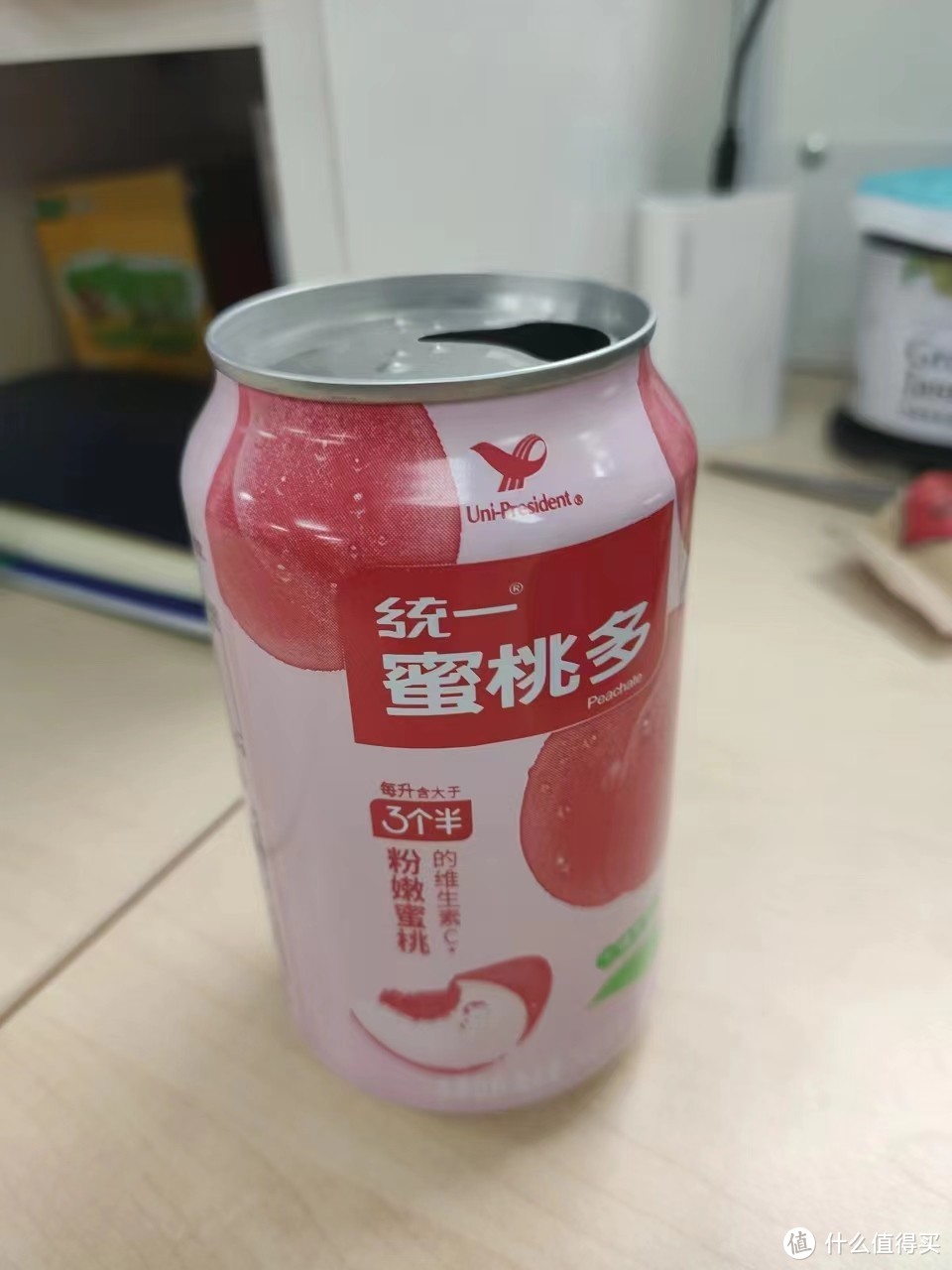 统一蜜桃多，喝起来甜滋滋的