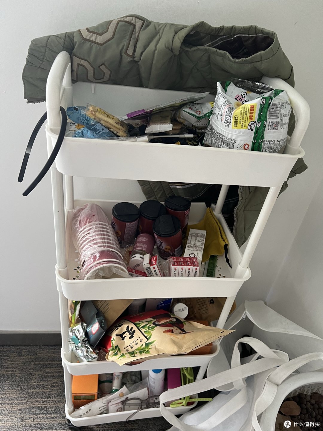 分享下我办公室里面的零食小推车,才三十几块吧