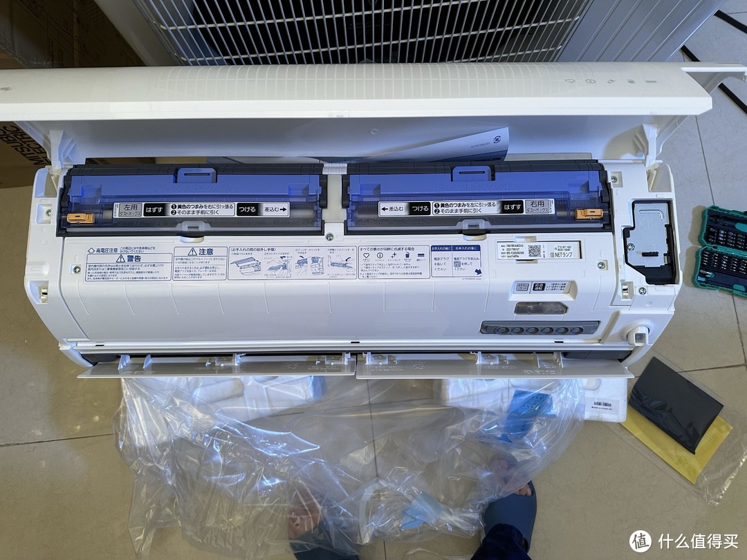 日本本土三菱电机空调寒地机HXV8022S购买安装心得（附拆机图片）