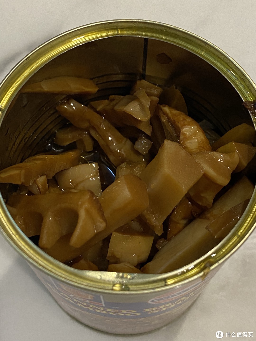 好吃下饭的梅林油笋罐头。