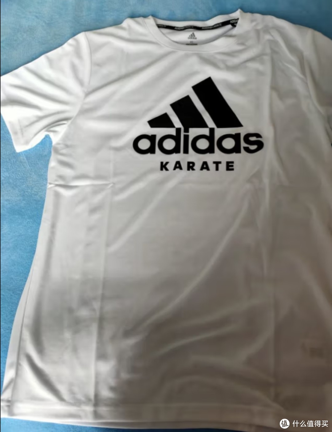 adidas短袖男户外休闲透气运动服健身运动速干T恤 白/黑（空手道） XL 