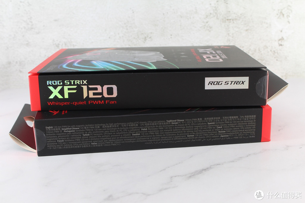 华硕ASUS ROG STRIX XF 120风扇开箱评测