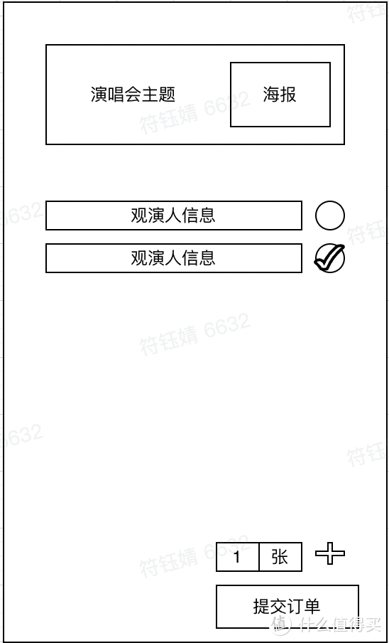 抢票页面进来-提交订单页面