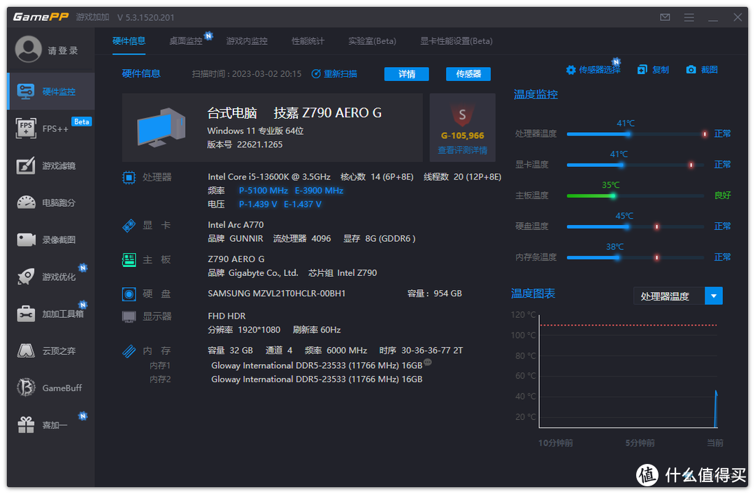 小海景房装机体验：i5-13600K+Z790 AERO G主板+天策D5-6000内存+A770 FLUX显卡看看性能到底怎么样？