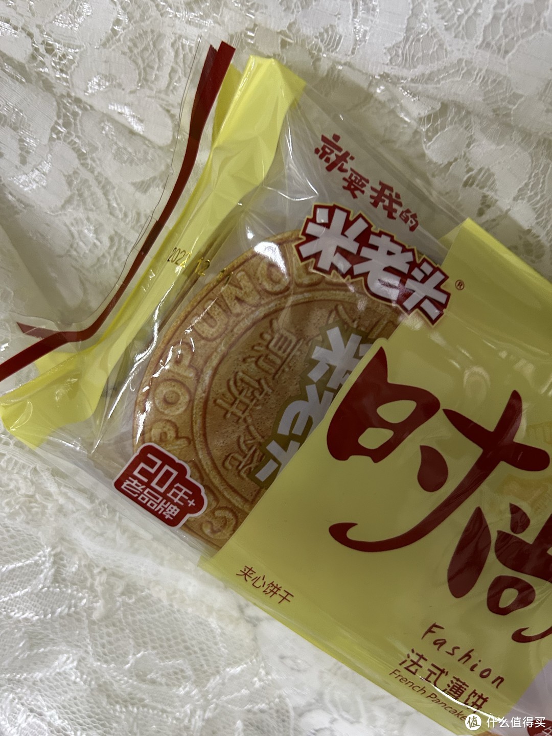 米老头牛奶味夹心法式薄饼