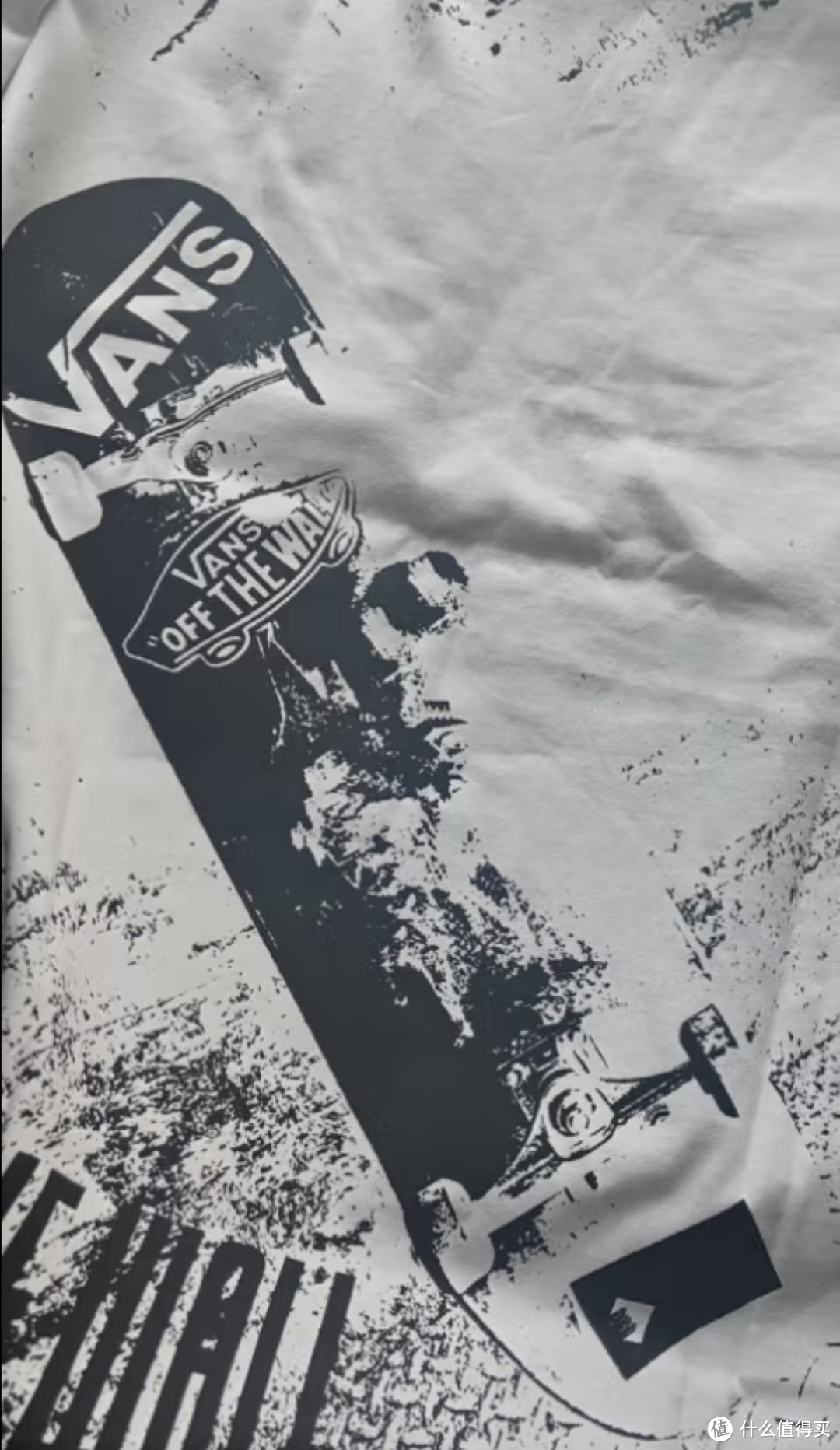 vans Vans范斯官方 情侣短袖T恤夏季OVERSIZED棋盘格印花无性别穿搭 白色 L