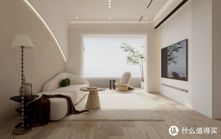 阳台和客厅相连，在装修时应该怎样规划晾衣区才能最大程度保证客厅的整洁美观？