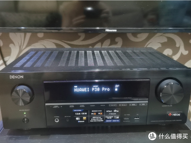 现货】Denon天龙AVR-X1600H专业功放机家用大功率蓝牙全景声功放