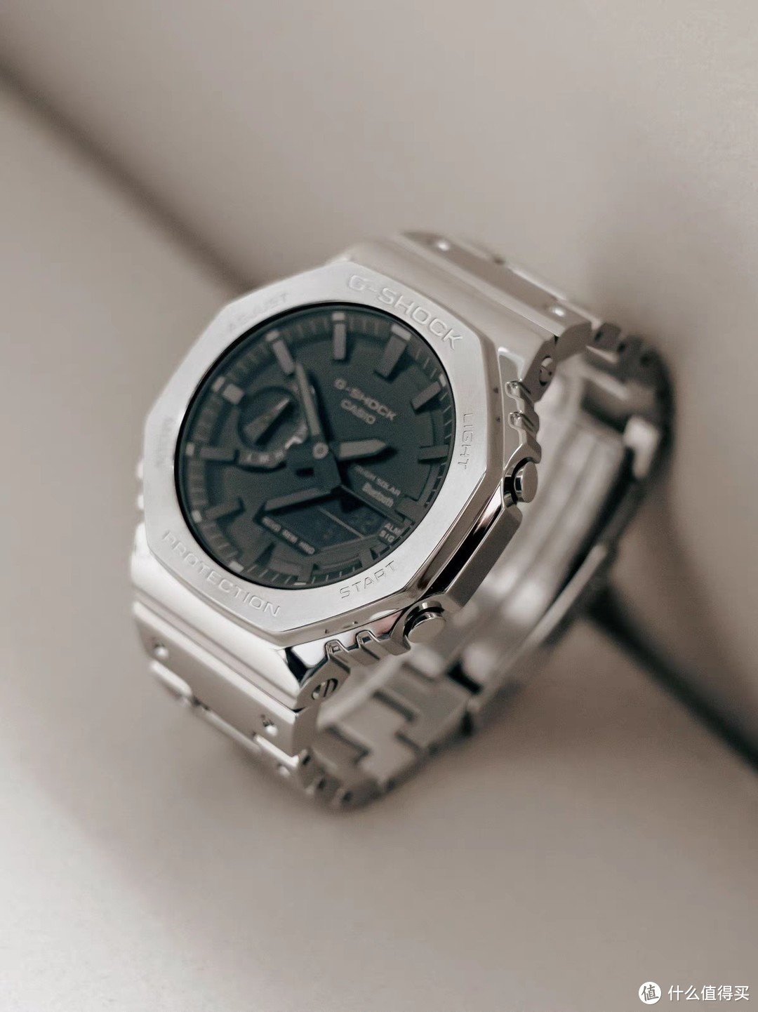 金属质感的卡西欧八边手表，第一眼就种草