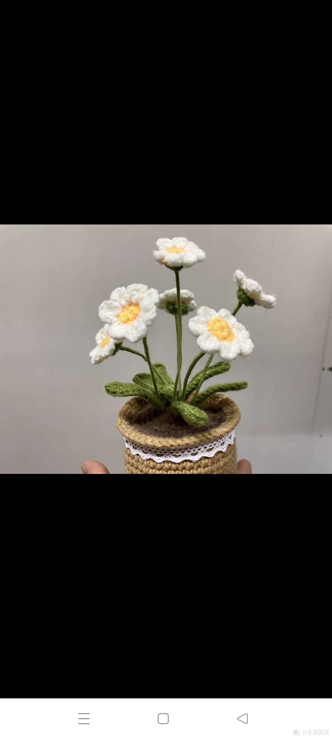 手工编织diy郁金香雏菊向日葵玫瑰花盆栽花朵毛线材料包自制摆件