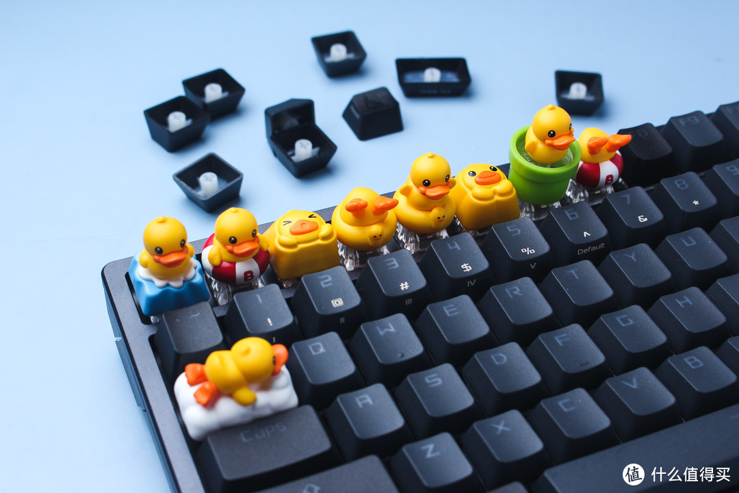 ZOMO键帽也玩盲盒，我的键盘上游过一群可爱鸭~