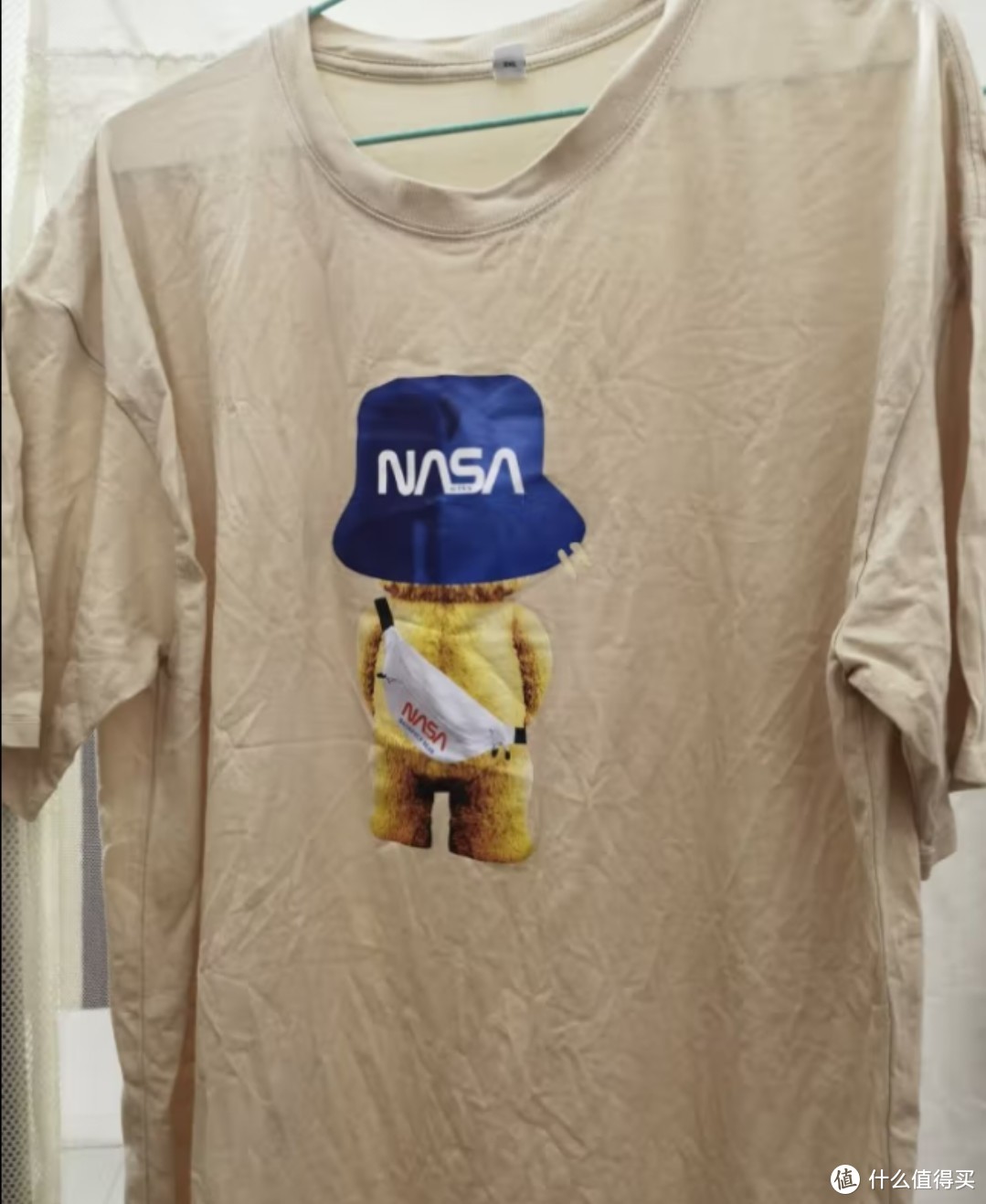 NASA GISSNASA潮牌联名款 短袖t恤男2022夏季情侣潮流圆领体恤男宽松上衣服 NA5313-白色 XL 建议150-170