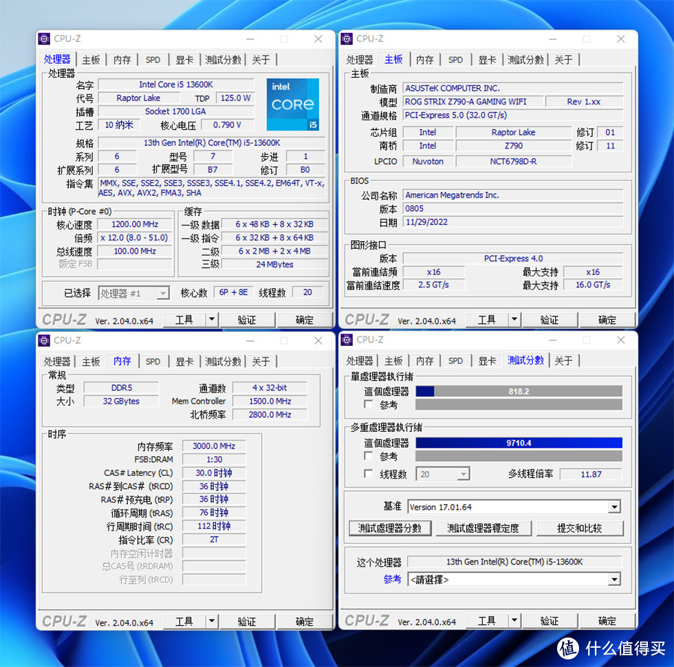 13600K/ Z790-A吹雪/RTX 4080金属大师，九州风神炫瞳机箱装机秀