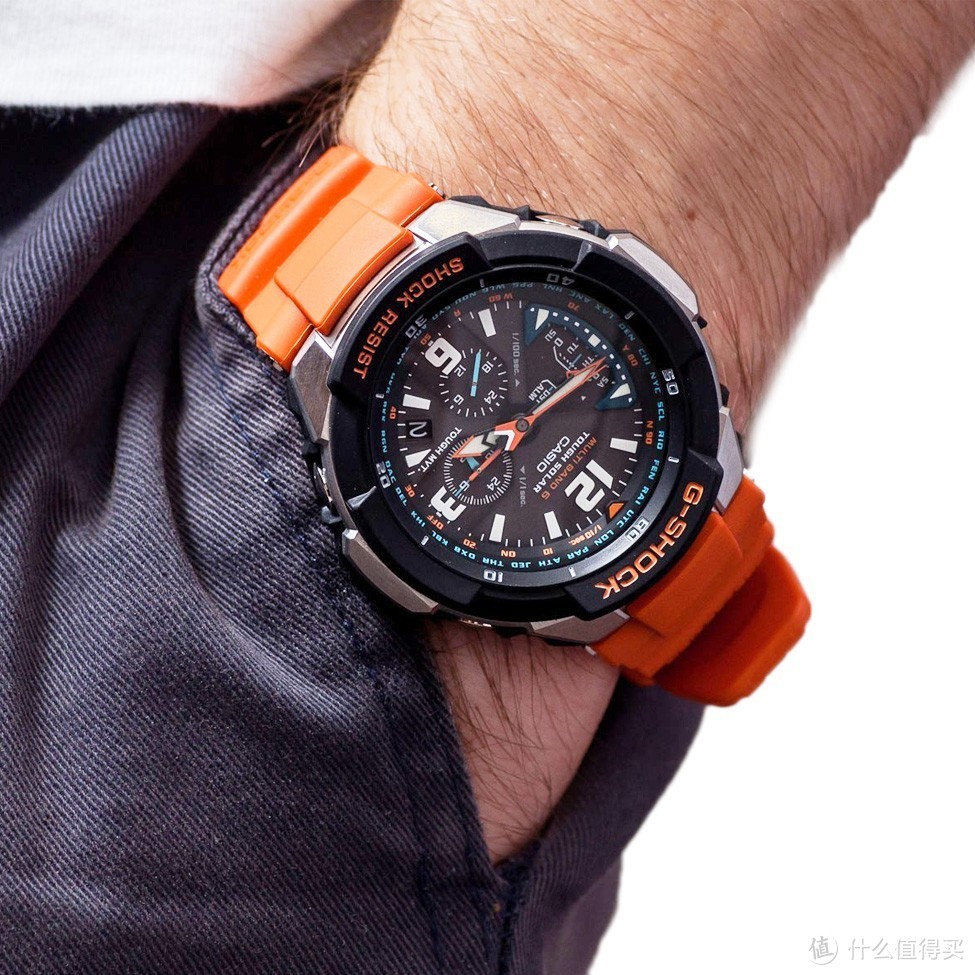 卡西欧 G-SHOCK系列 太阳能电波腕表 GW-3000M-4A