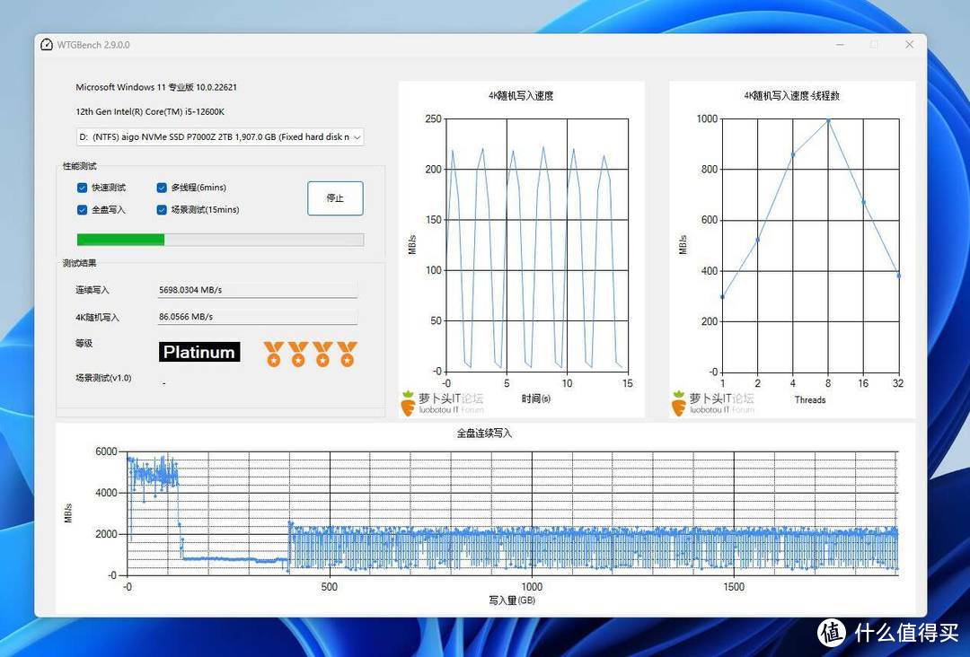 国产SSD神车你上了吗？aigo P7000Z 2T降至549，1G不到3毛钱！（颗粒终于不用再抽奖了）