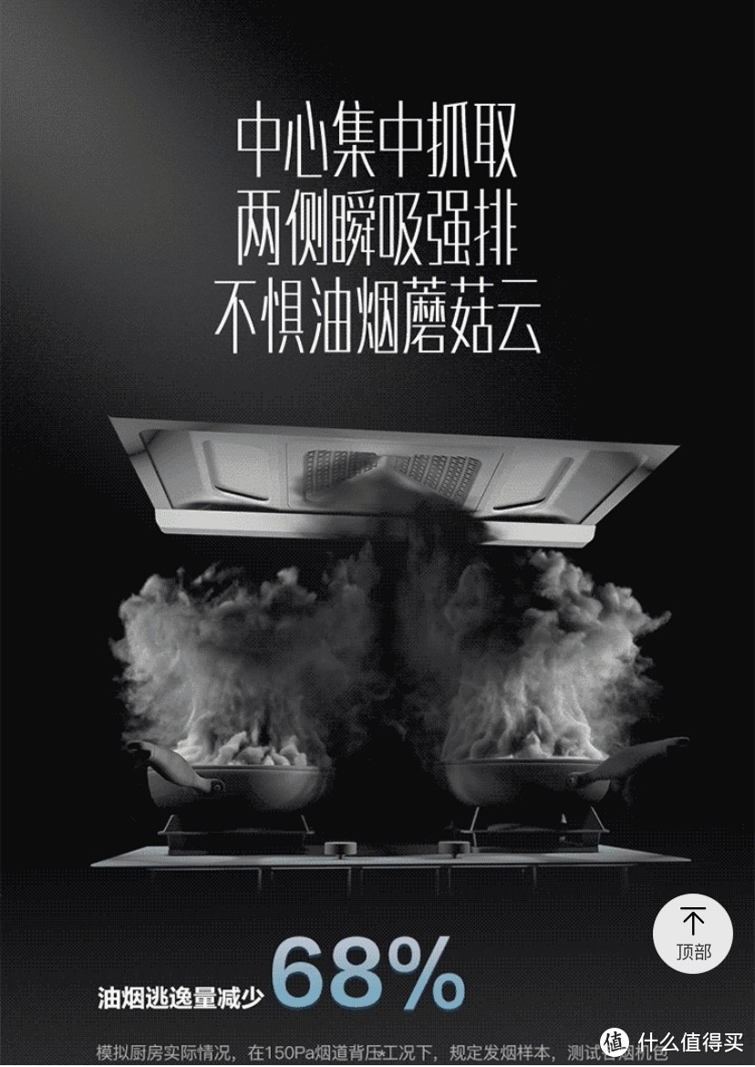 好看好用好清洁，华帝为为你打造无烟理想厨房。
