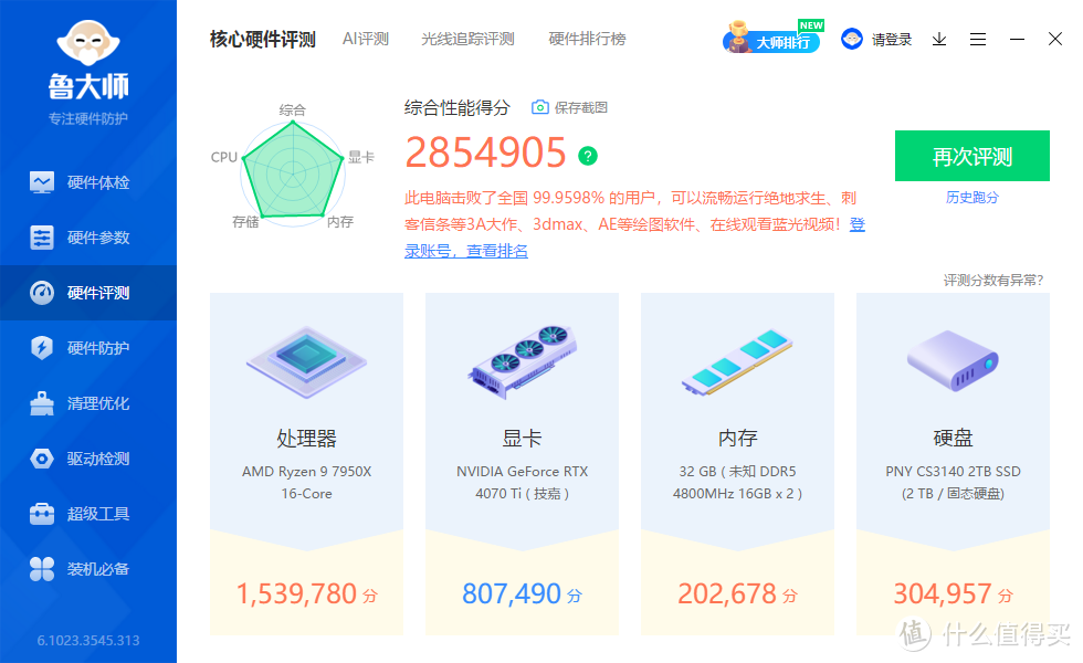 为买大house支出一个月生活费值哭：7950X装机手记