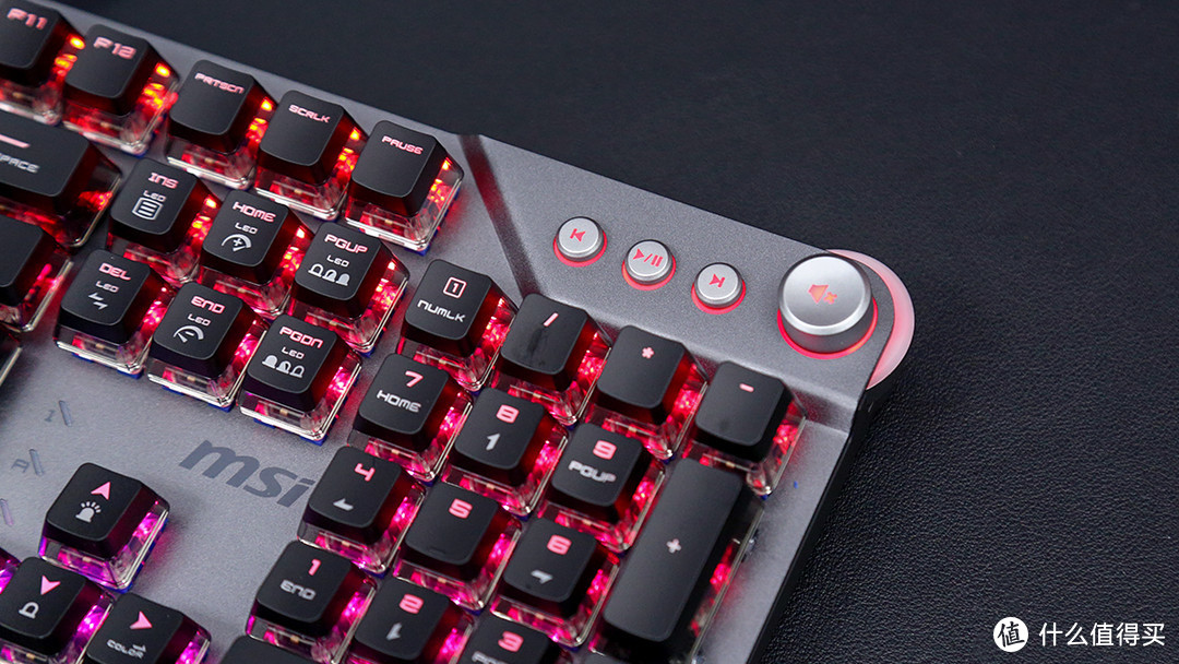 微星VIGOR GK71 SONIC青轴游戏机械键盘评测：节奏强，手感爽