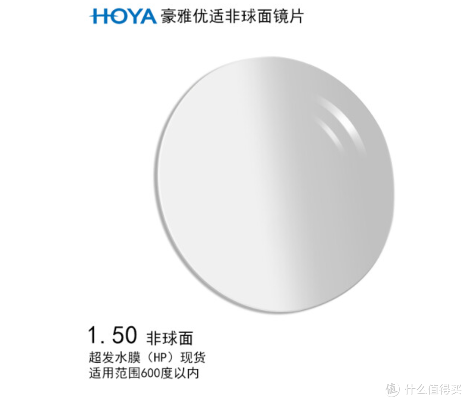 低度近视配镜超值之选：豪雅非球面1.50超发水膜树脂镜片