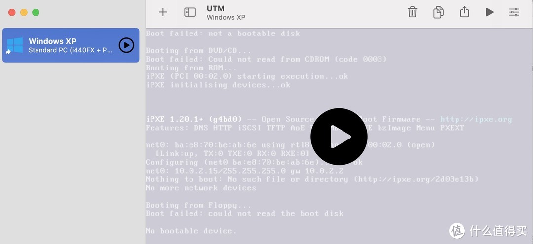 M1芯片Macbook安装WinXP操作系统的方法