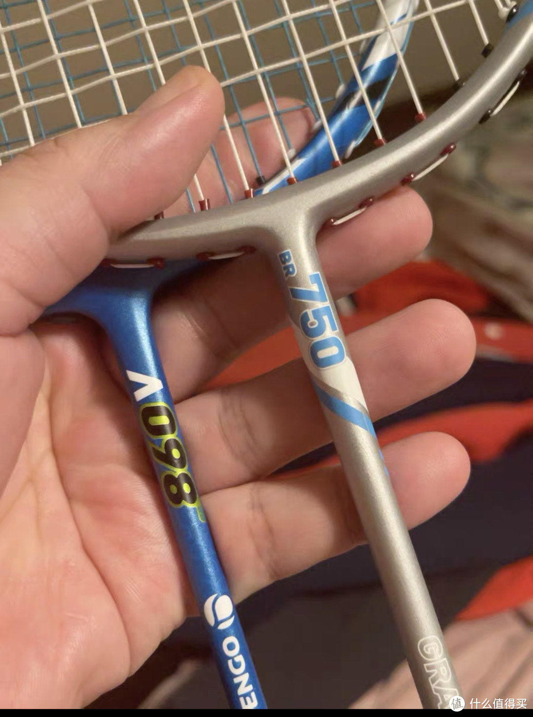 迪卡侬羽毛球拍，型号860v br750