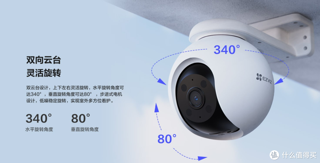 萤石H8 4G摄像头，给你360度的全方位守护！