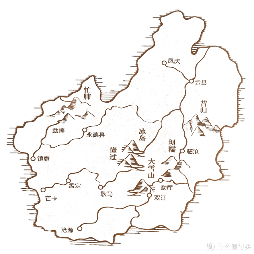 临沧茶区地图