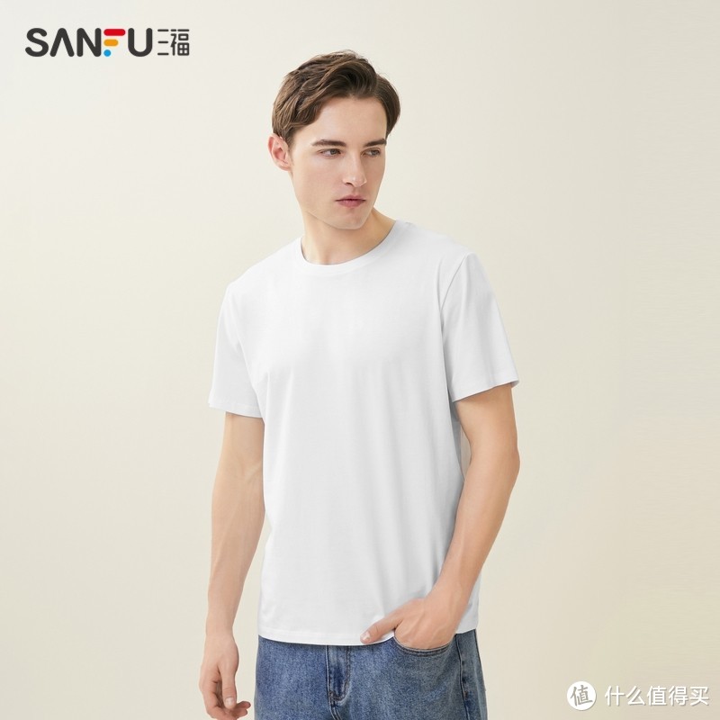 三福夏季百搭短袖T恤，惊爆仅需40R以下!男款女款均有!你最喜欢哪一款？