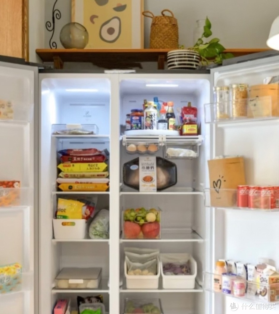 冰箱就是要大的，小米610L双开对开门风冷无霜一级智能变频超薄嵌入式米家家用冰箱。