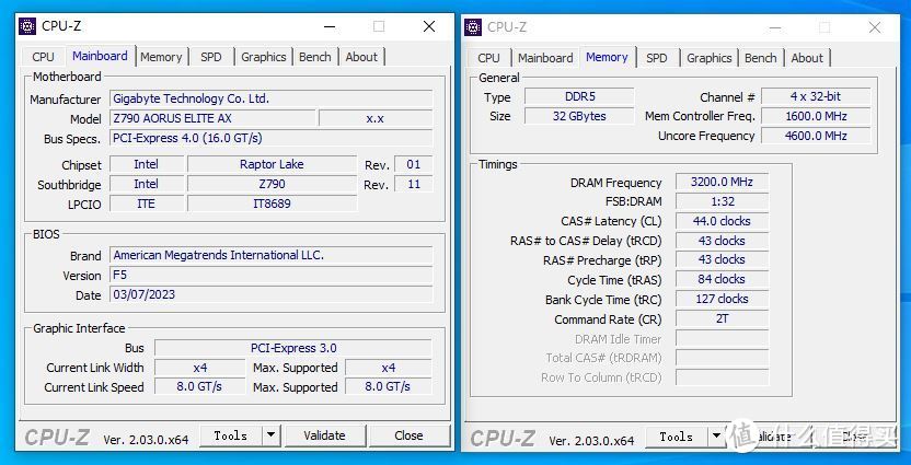 DDR5 XMP超频设定档的时序略高