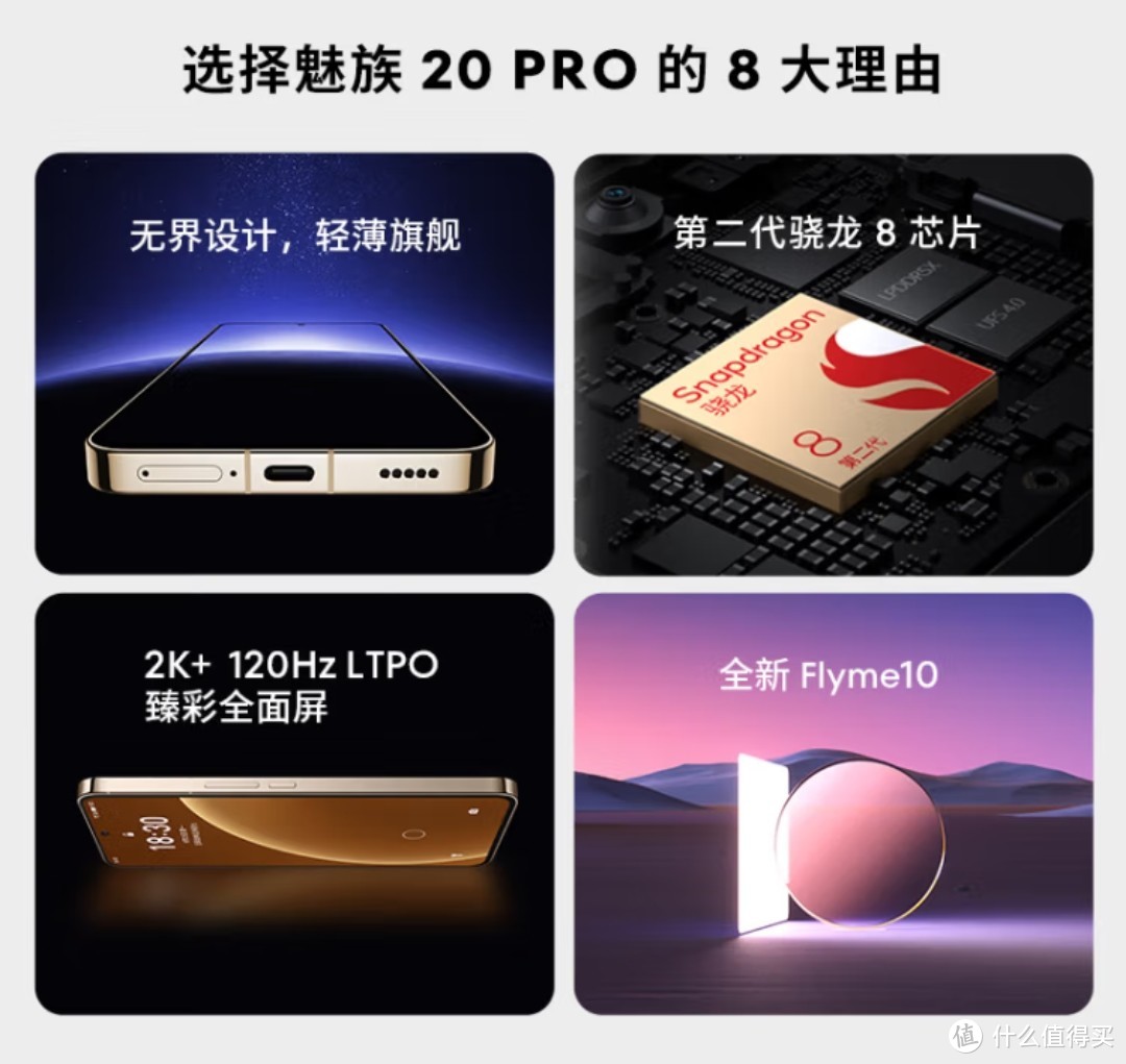 ​骁龙全明星(魅族20 PRO 12GB+512GB破晓灰)