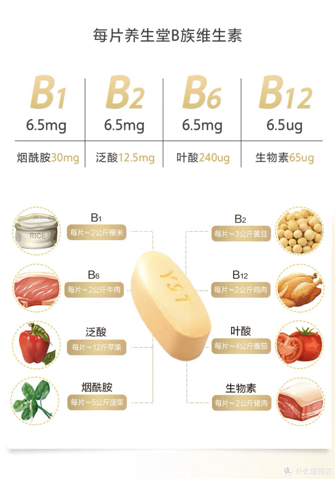 B族维生素片，保护健康关爱生活的你