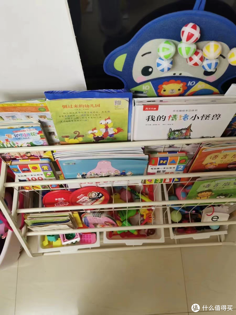 儿童书架家用绘本架阅读区移动玩具收纳架简易宝宝书柜置物架落地