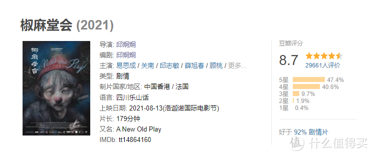 国外获奖无数，国内却鲜有人识的口碑佳作，豆瓣评分8.7，有人看完直呼年度最佳。