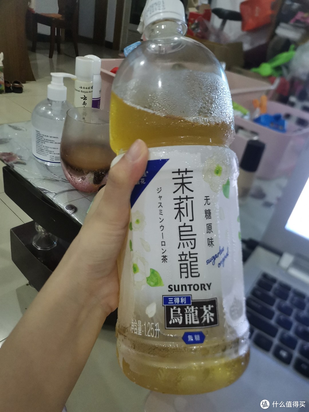 无糖大瓶三得利茉莉乌龙茶