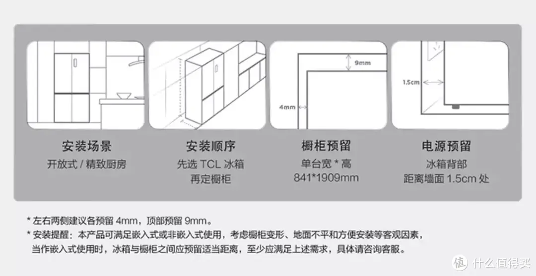 无缝嵌入设计 TCL超薄零嵌冰箱T9是目前高质价比的美学与实用一体解决方案