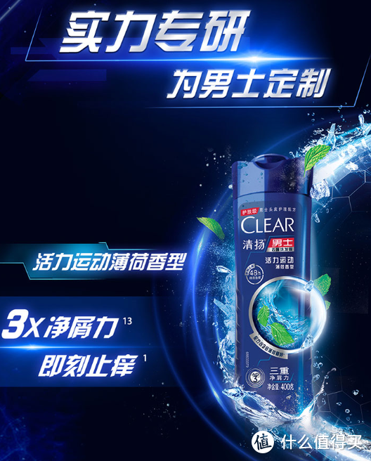 释放活力，告别头屑——清扬（CLEAR）去屑洗发水套装