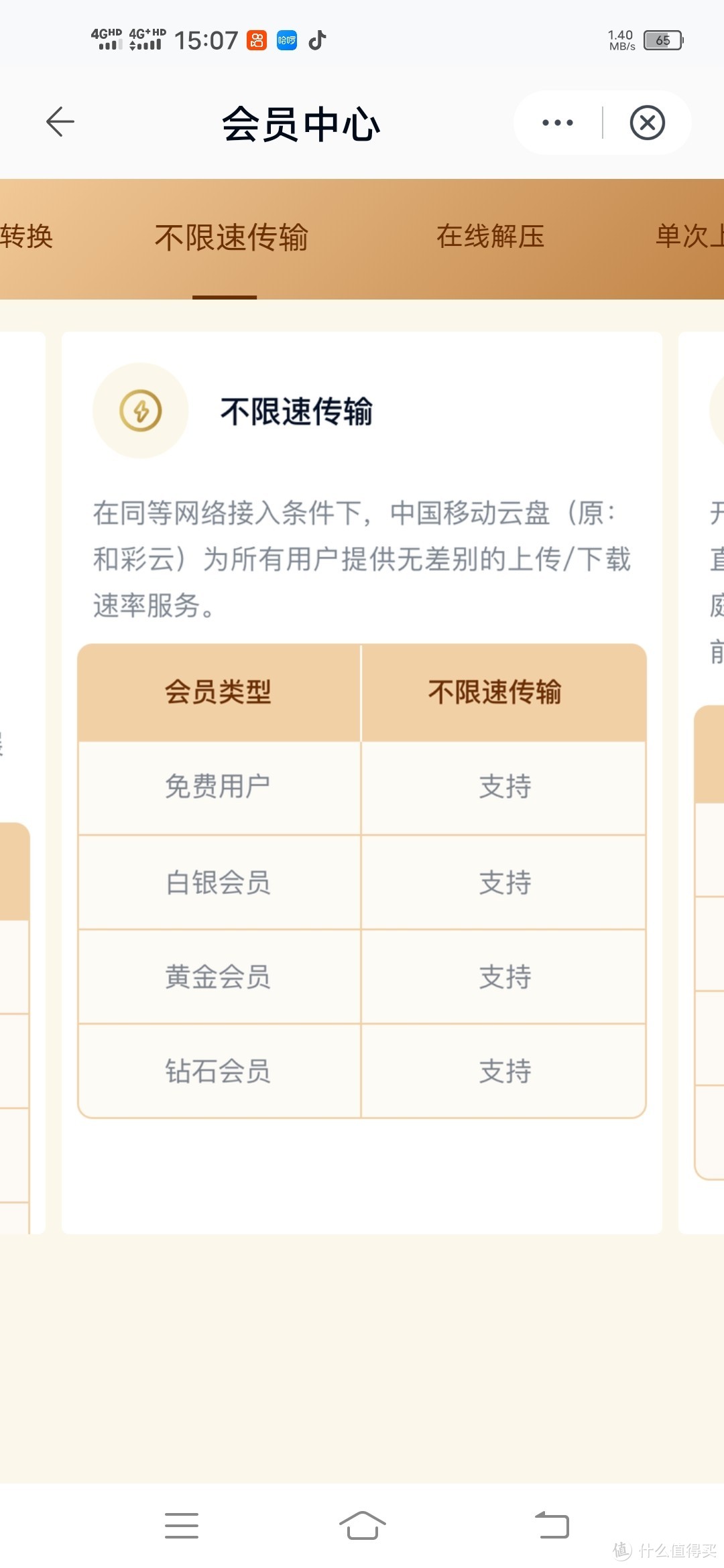 经验分享一:中国移动云盘的使用——17项云盘会员权益解析攻略
