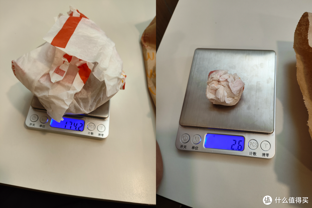 麦辣鸡腿堡的重量和包装纸重量