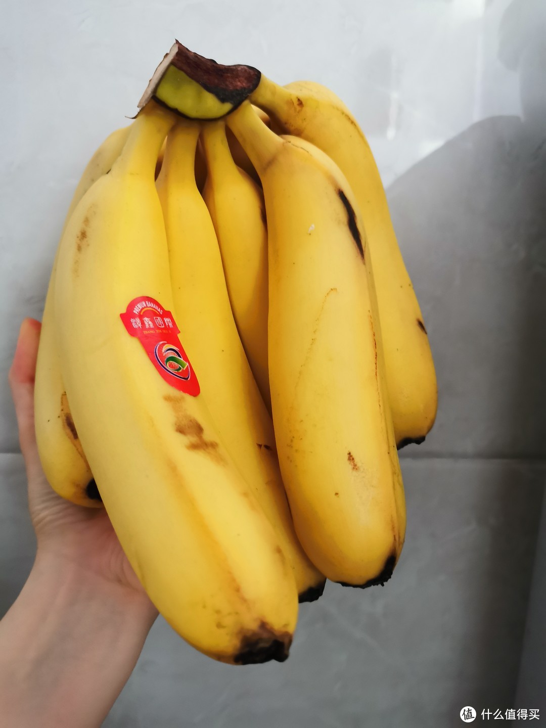 十块钱三斤的香蕉，还挺甜