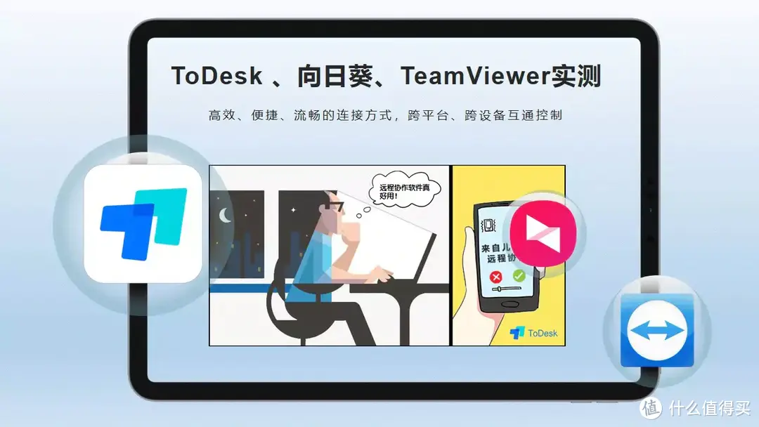 最适合平板办公的远程协作软件？ToDesk 、向日葵、TeamViewer相关功能展示与图文详解