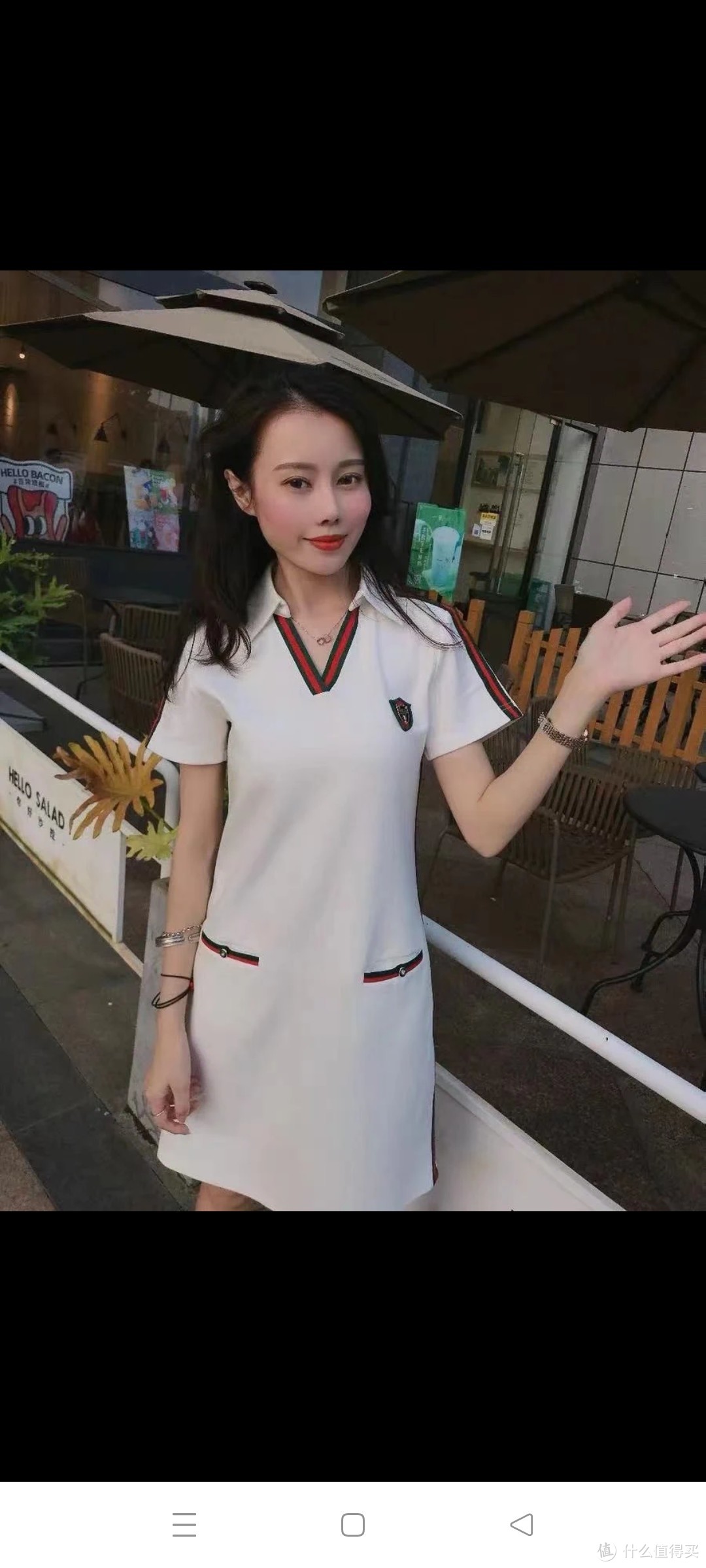 韩版时尚领连衣裙2023年新款中长款夏薄款