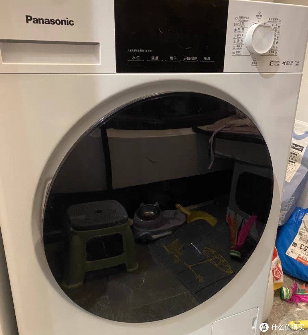 松下Panasonic全自动10公斤家用洗烘一体BLDC变频滚筒洗衣机