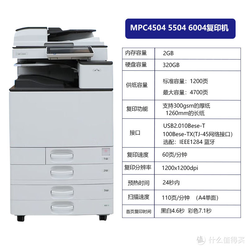 理光MPC6004双面打印扫描一体机