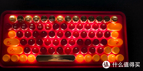 添金红装 中式典雅 专属于女生的雷柏 ralemo Pre 5 多模无线机械键盘